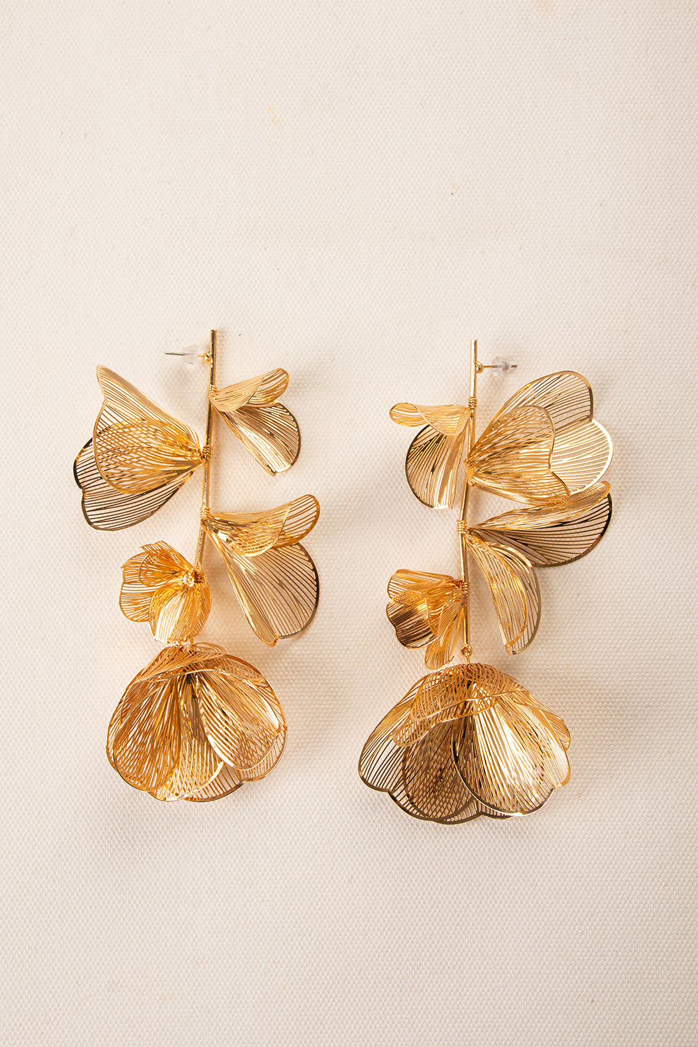 Vintage Style Flower Drop Earrings