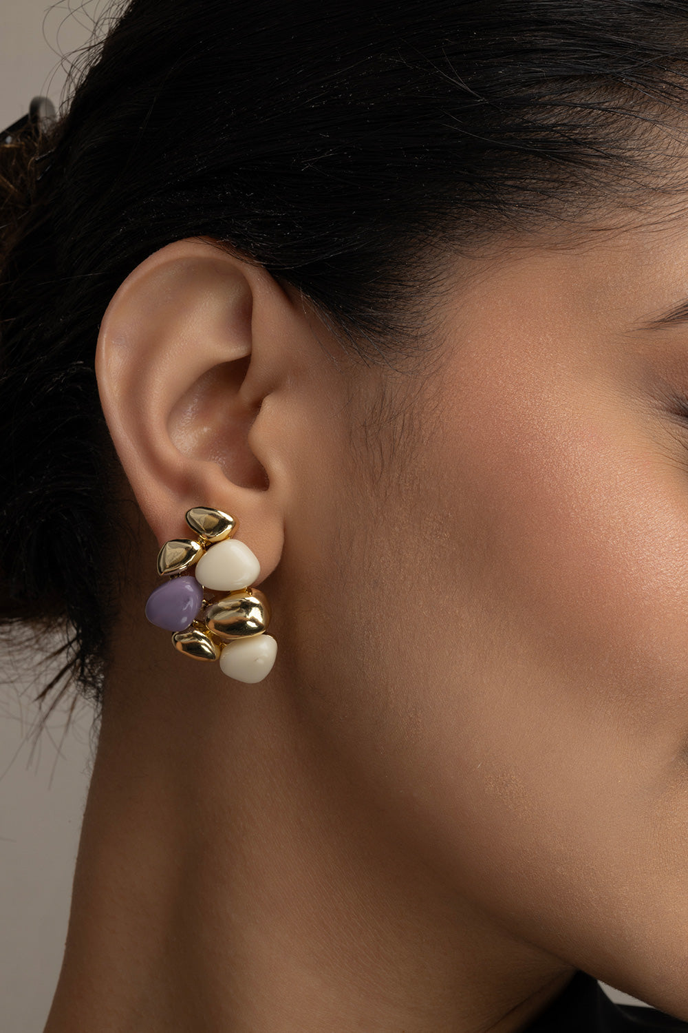 Opaline Aurora Earrings- 18K Gold Plated