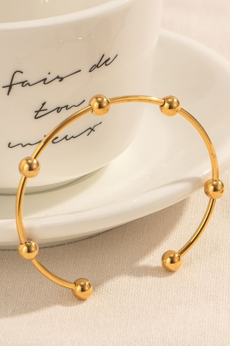 BeadFusion Bracelet- 18K Gold Plated