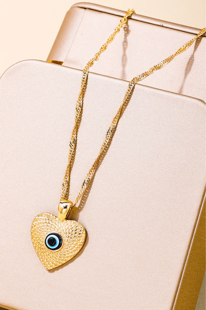 Heartful Guardian Pendant Necklace- Golden