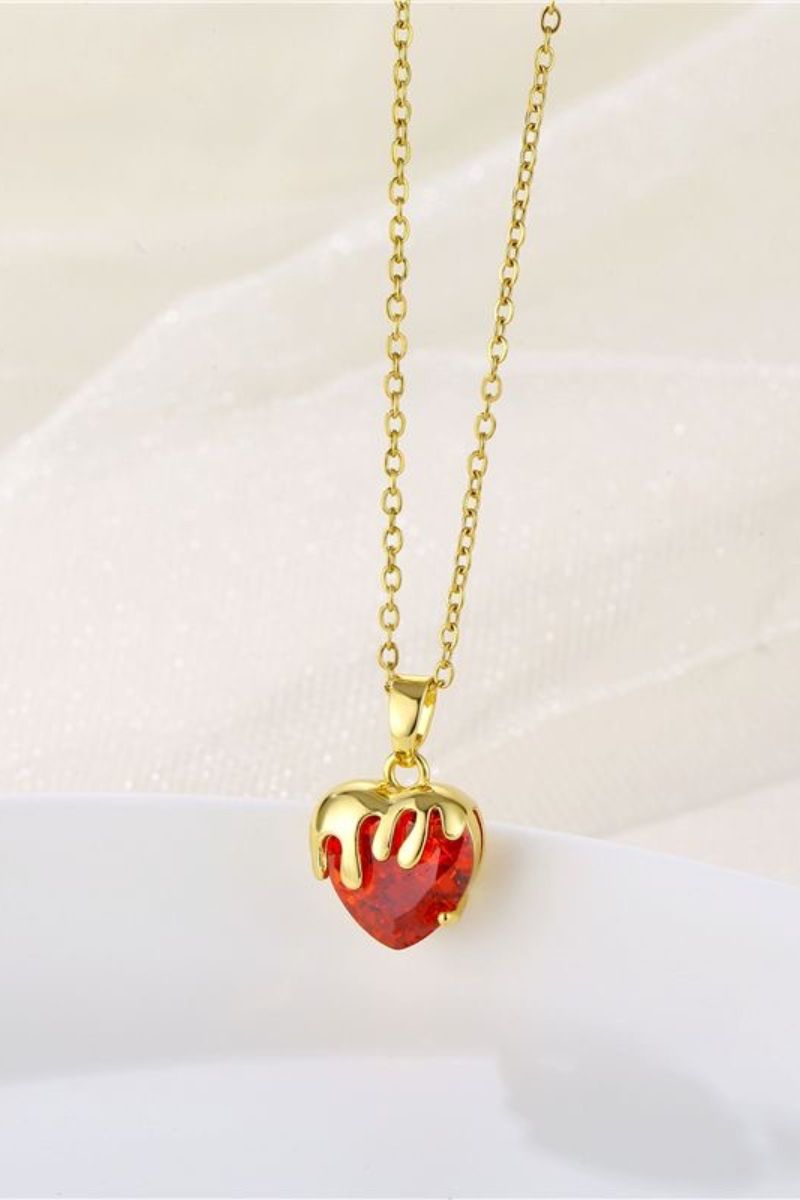 LoveGlow Drip Drop Pendant Necklace- 18K Gold Plated